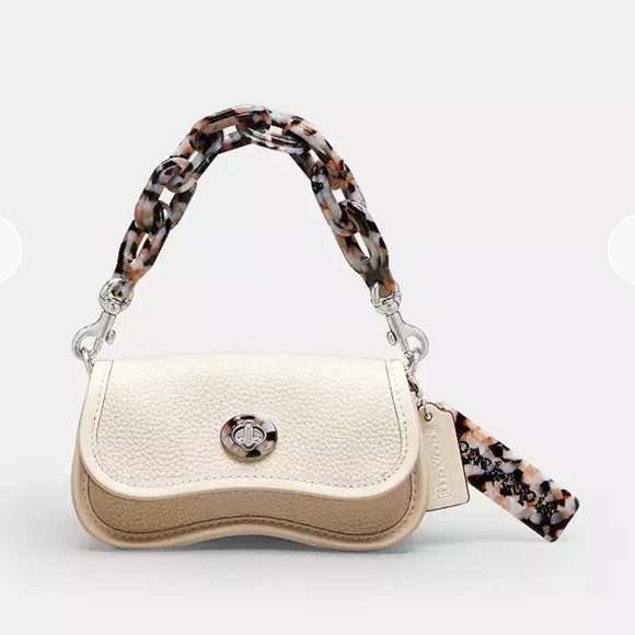 Coachtopia Handbags - COACH NWT Mini Wavy Dinky Bag In Coachtopia Leather(COACH CQ852)